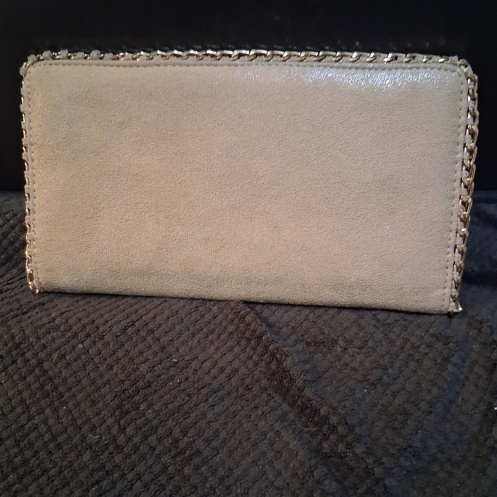 Urban Expressions Tan Wallet with Gold Accents